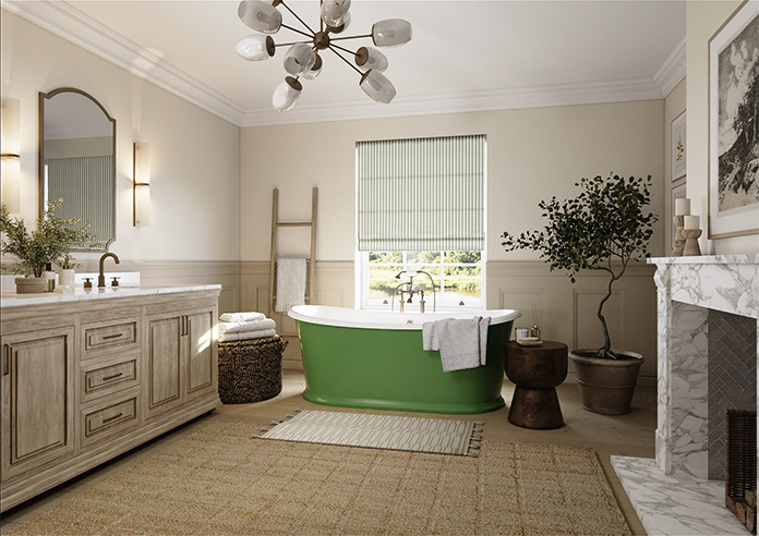 The British Stripe Co. Mary, London No.1 - Twist&Fit Roman Blind - Image 7